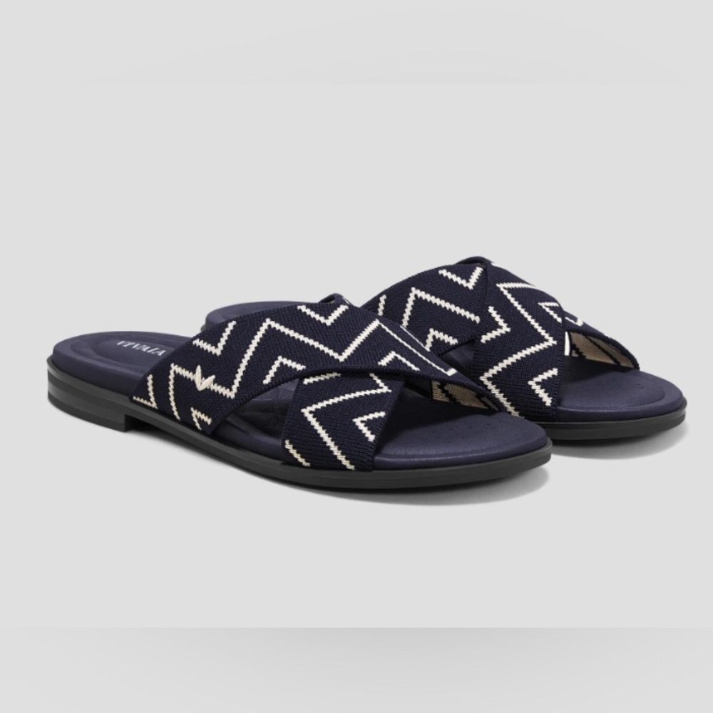 NEW VIVAIA Arch Pro Slide Paige Sandals Navy Size EU 38.5/US 8.5